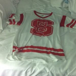 Pink football jersey